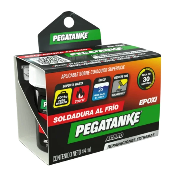 PEGAMENTO SOLDADURA AL FRIO PEGATANKE ACERO 44CC